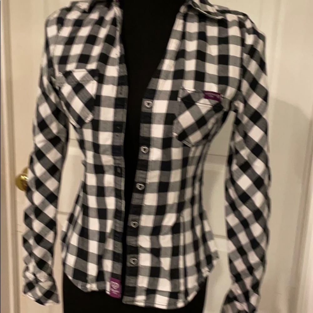 Luxurie  girls medium button down cotton shirt